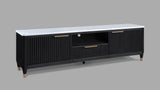 Kara Black TV Stand side angle