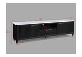 Kara Black TV Stand back view