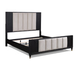 Kara Gray White 2 Drawers Nightstand