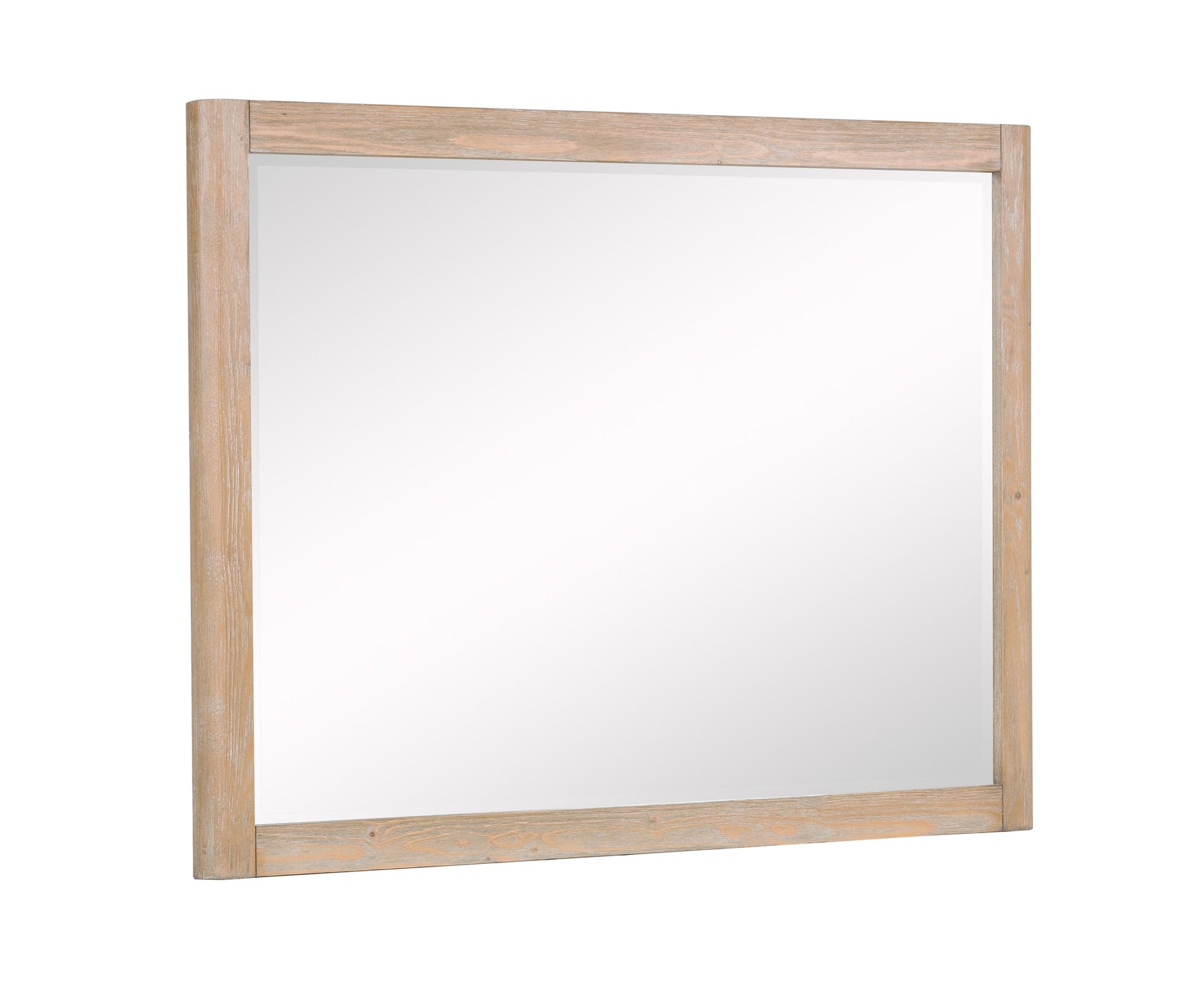 Kara Natural Upholstered Panel Bedroom Set - Queen & King Options mirror by Crownmark | Decor Furniture
