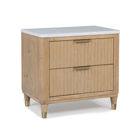 Kara Natural Cerused Nightstand nightstand by Crownmark | Decor Furniture