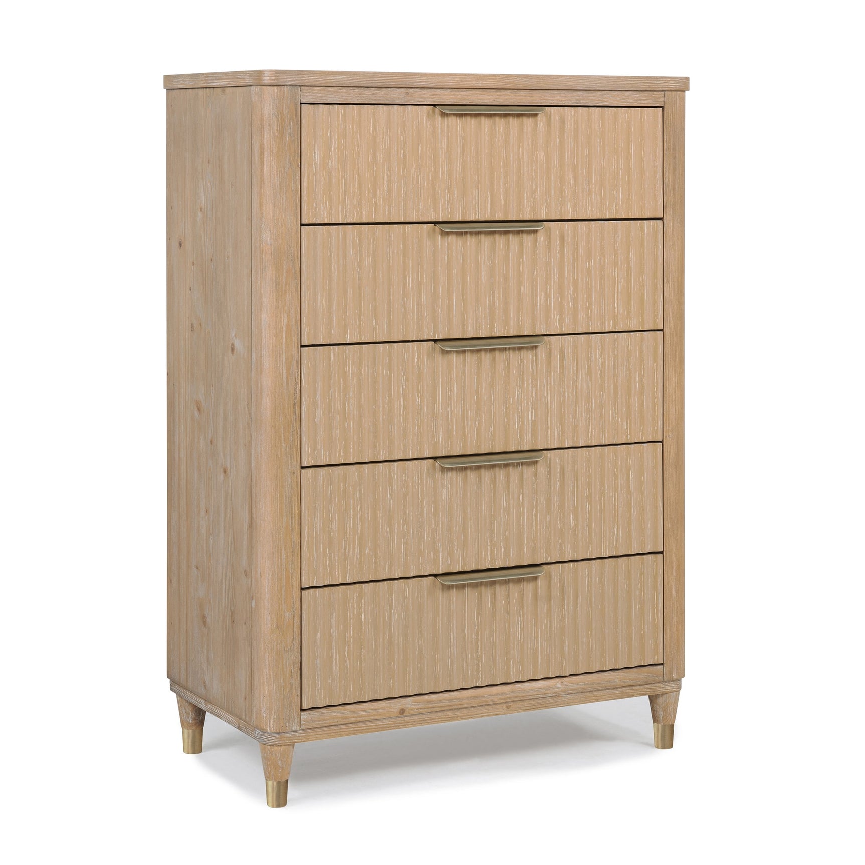 Kara Natural Upholstered Panel Bedroom Set - Queen & King Options chest by Crownmark | Decor Furniture
