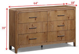 Westcott Natural Upholstered Panel Bedroom Set bedroom angle