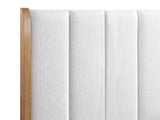 Westcott Natural Upholstered Panel King Bed front view