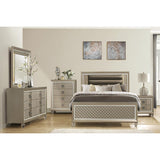 Loudon Champagne Full Platform Youth Bed styled in youth bedroom setting