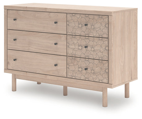 Open drawers showcasing storage space and faux linen lining