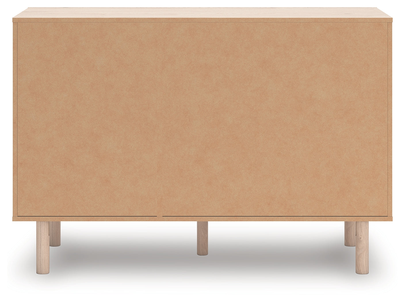 Side profile of Arloster Tan Dresser