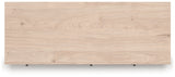 Detailed view of drawer hardware with black finish