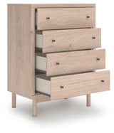 Arloster Tan Chest of Drawers head-on view
