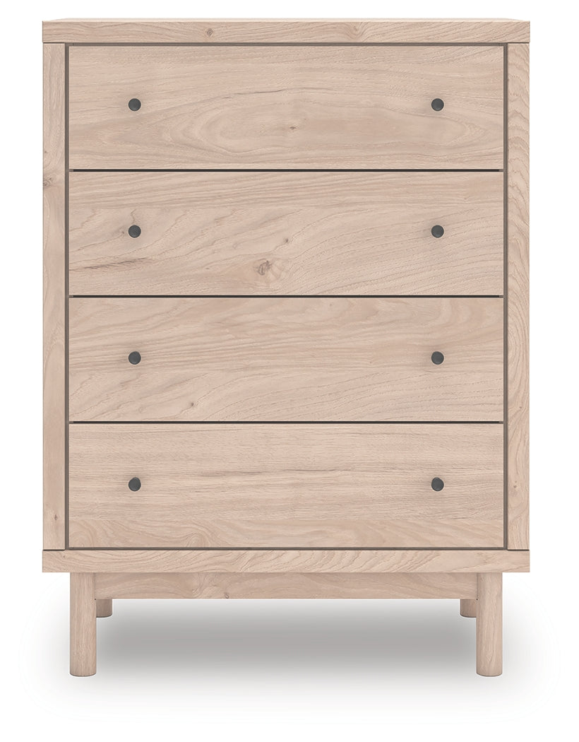 Arloster Tan Chest of Drawers back view