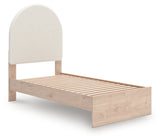 Arloster Twin Upholstered Bed angled side view