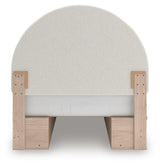 Arloster Tan/White Full Upholstered Panel Bed with Storage view 9