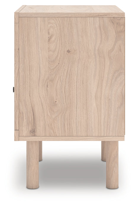 Arloster Tan Nightstand top view
