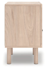 Arloster Tan Nightstand full side profile