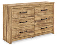 Maystonna Brown dresser angled view