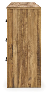 Side alternate view of Maystonna Brown dresser