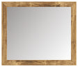 Maystonna Brown Bedroom Mirror front view