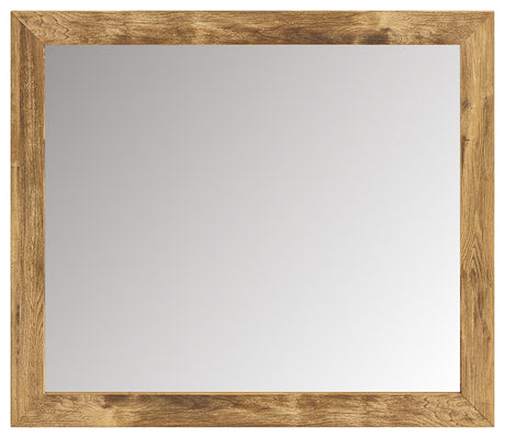 Maystonna Brown Bedroom Mirror front view