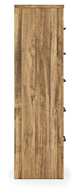 Side profile of Maystonna chest of drawers