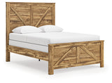 Maystonna Queen Crossbuck Panel Bed side angle