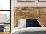 Maystonna King Crossbuck Panel Bed headboard detail