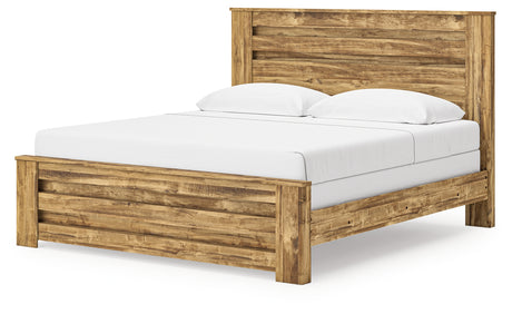 Maystonna Brown King Panel Bed alternate angle
