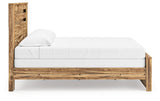 Maystonna Brown King Panel Bed side view