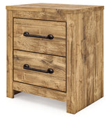 Maystonna Brown Nightstand angled front-right view