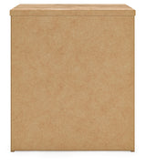 Maystonna Brown Nightstand back view