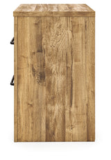 Maystonna Brown Nightstand side angled view
