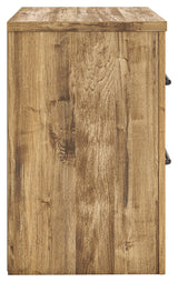 Maystonna Brown Nightstand side profile