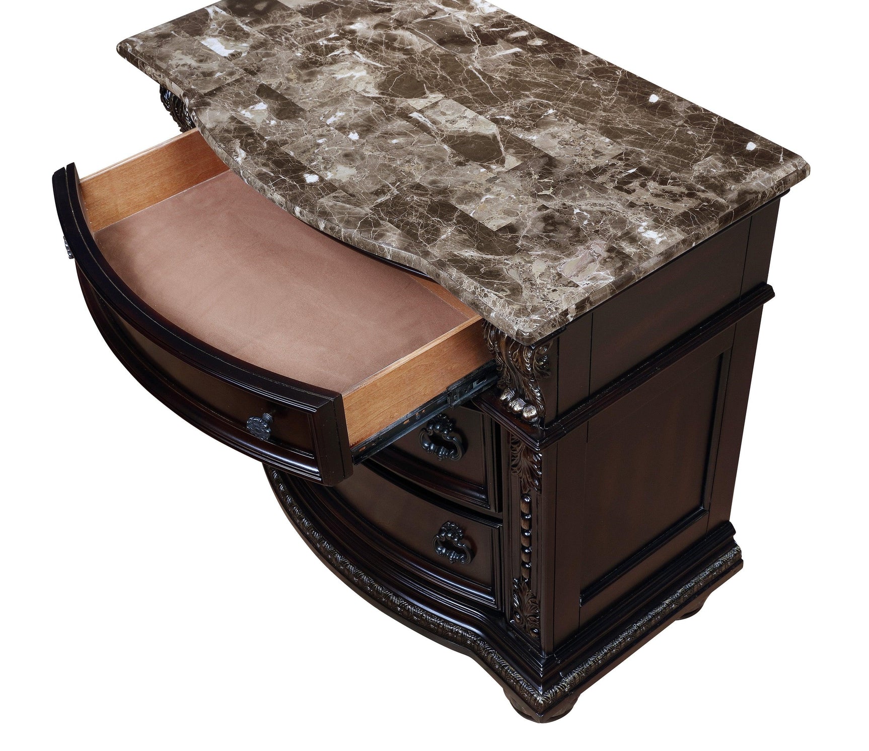 Stanley Dresser drawer open showing full extension glide