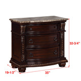 Main view of chest from Stanley Cherry Brown bedroom set