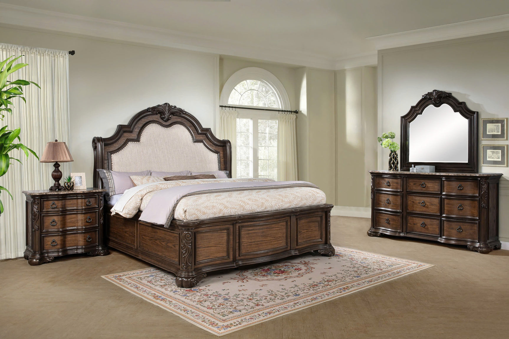 Ludwig collection marble-topped chest