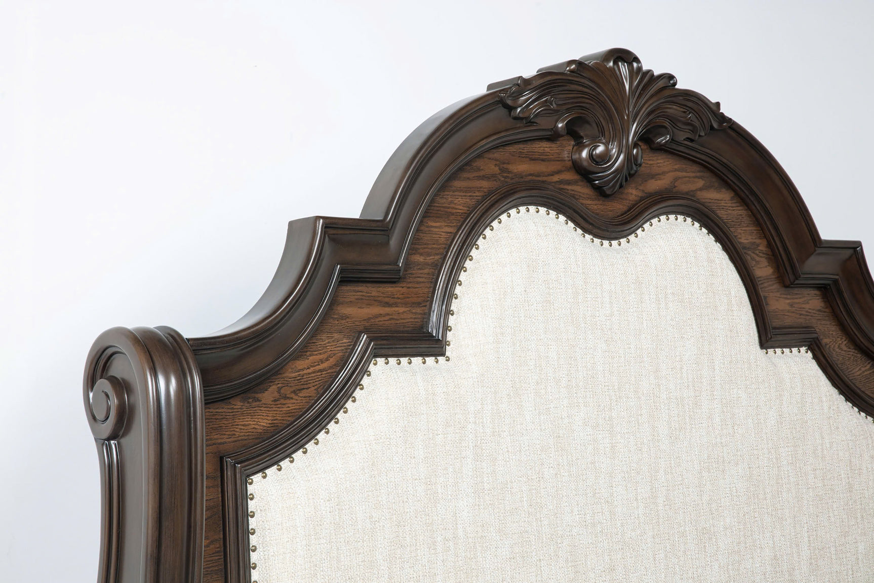 Brown Ludwig Nightstand with Marble Top