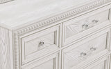 Bedroom view of Alexandria White Panel Bedroom Set bed