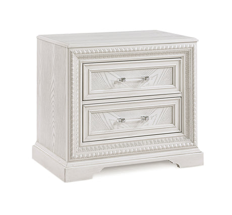 Bedroom view of Alexandria White Panel Bedroom Set