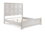 Bedroom view of Alexandria White Panel Bedroom Set