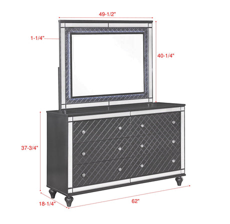 Refino Chest Gray, Drawer Interior