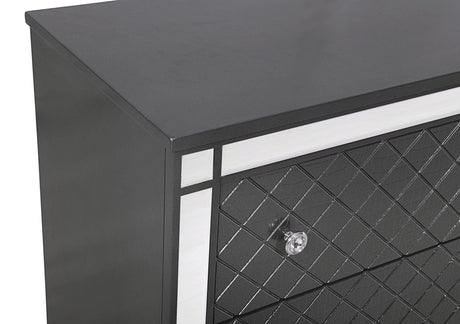 Close-up of Nickel Knobs on Refino Chest