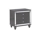 Refino Gray bed footboard and support legs detail