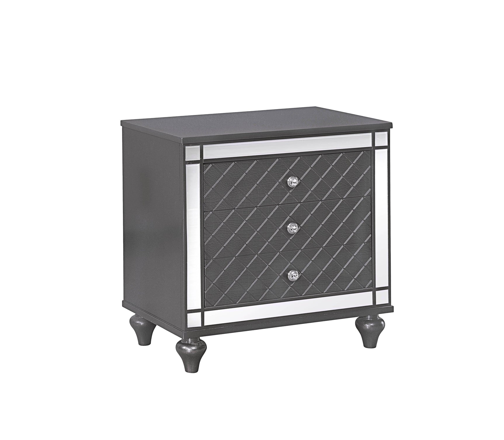 Refino Chest Gray, Drawer Smooth-Closing Mechanism