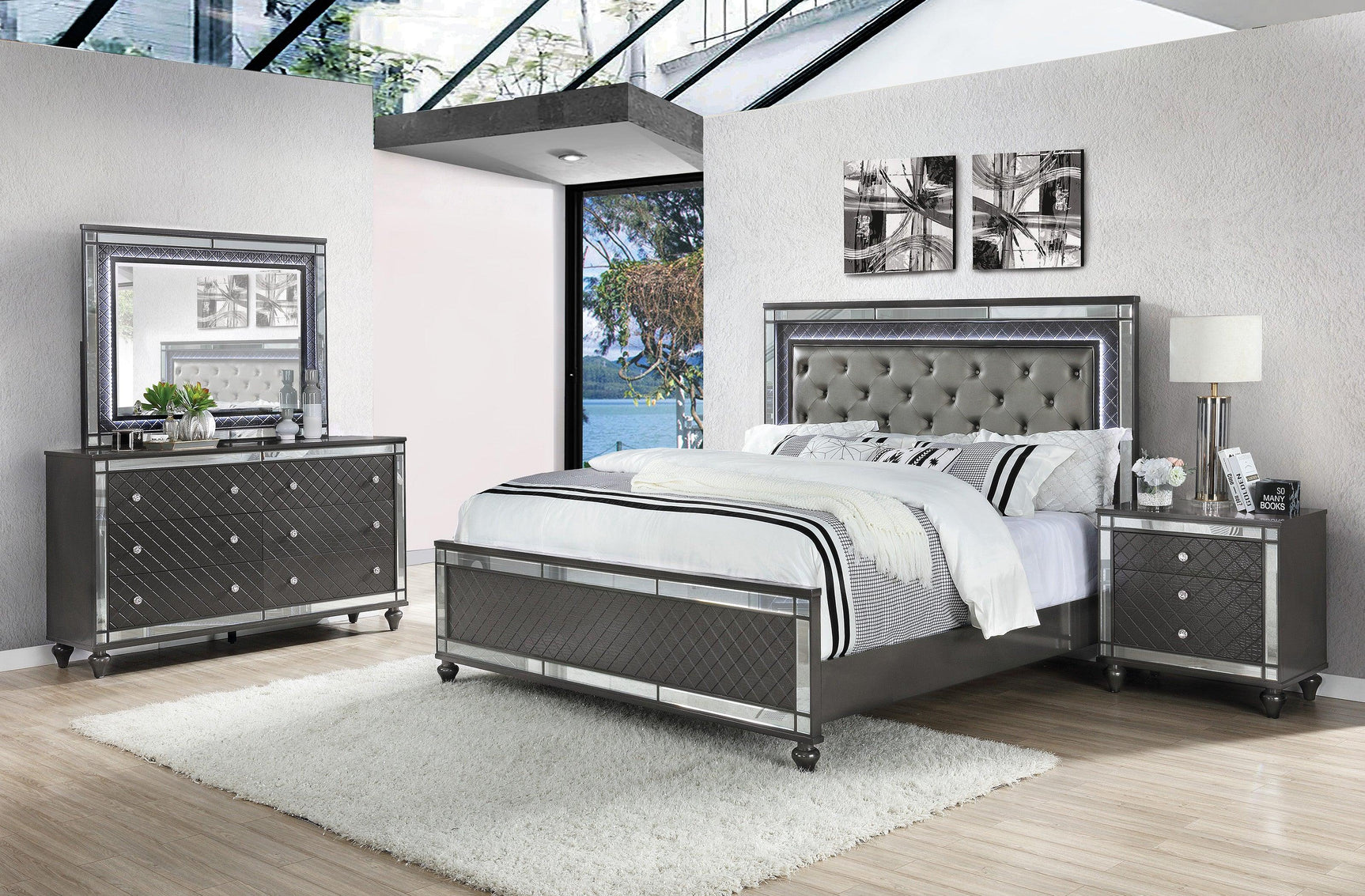 Refino Gray Chest angled side view