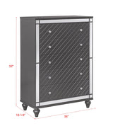 Refino dresser full view in modern bedroom setting