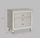 Cristian Champagne Night Stand Side Angle