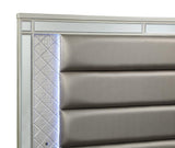Cristian Chest Champagne wood chest in contemporary modern style