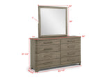 Veranda Gray Dresser and Mirror view 2