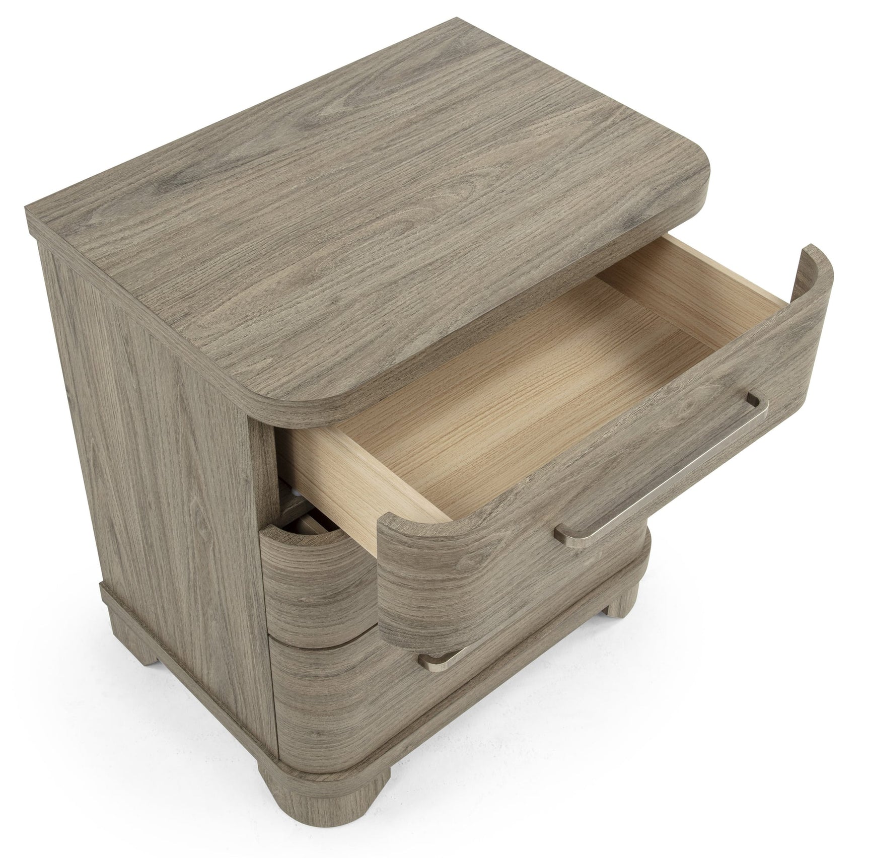 Veranda Gray Nightstand With Kenlin Glide view 2
