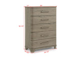 Veranda Gray Upholstered Panel Bedroom Set view 14