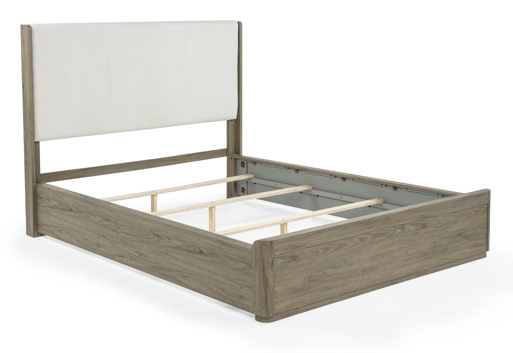 Veranda Gray Upholstered Panel Queen Bed view 3
